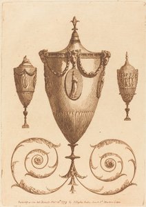 Trois vases classiques, un avec des ornements - Patrick Begbie