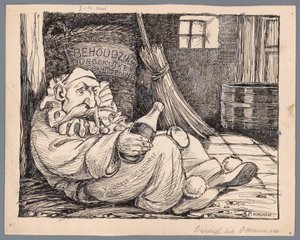 Baron van Voorst tot Voorst en carnavaleux - Patricq Kroon (signed by artist)