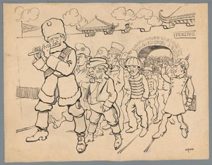 La Russie attire des pays de Chine - Patricq Kroon (signed by artist)