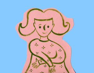 Horoscope : le signe de la Vierge. Illustration de P. La Porta - Patrizia La Porta