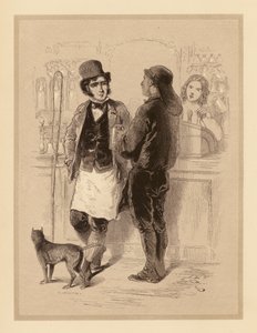 Gavarni à Londres : Carmen et les débardeurs (lithographie)