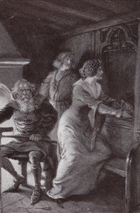 Illustration pour The Cloister and The Hearth par Charles Reade (lithographie)