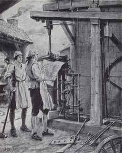James Watt travaillant sur la machine à vapeur - Paul (after) Hardy