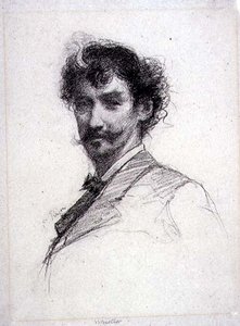 Portrait de James Abbott McNeill Whistler (photogravure) - Paul Adolphe Rajon