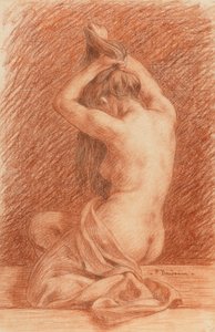 Figure féminine Habillage des cheveux