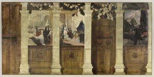 Esquisse pour la mairie du 4e arrondissement : Le Bal à la ville ou La Fête mondaine - Paul Albert Besnard