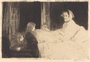La mère malade - Paul Albert Besnard