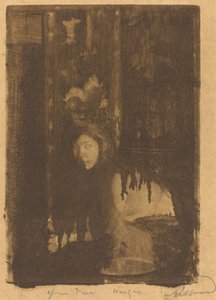 Femme avec un vase La femme au vase, 1894 - Paul Albert Besnard