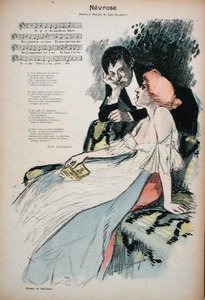 Névrose, illustration pour un poème de Jean Grandeau, vers 1896 - Paul Balluriau