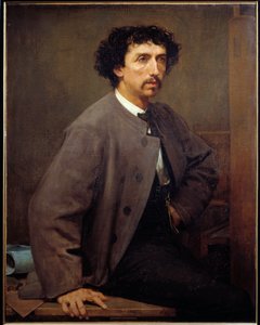 Portrait de Charles Garnier, architecte français (1825-1898). Peinture de Paul Baudry (1828-1885)