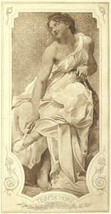Terpsichore, Muse de la danse chorale (photogravure) - Paul Baudry