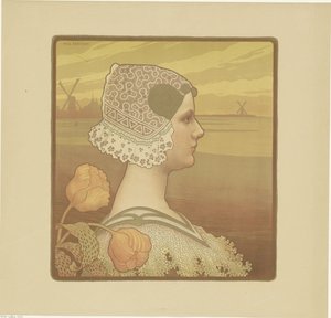 Portrait de Wilhelmina, reine des Pays-Bas