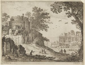 Château et bergers - Paul Bril