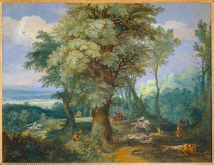 La chasse au daim - Une chasse au daim ... - Paul Brill or Bril