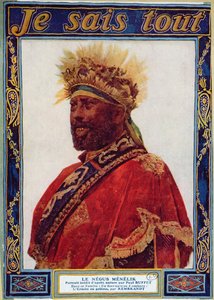 Portrait du Négus d