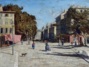 La Canebière, vue des allées de Meilhan