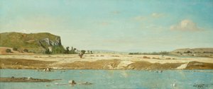 Les rives de la Durance à Saint Paul - Paul Camille Guigou