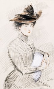 Une dame élégante - Paul Cesar Helleu
