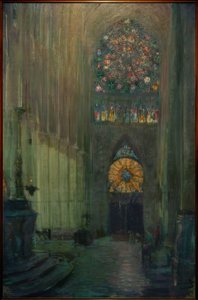 Vue intérieure de la cathédrale de Reims - Paul Cesar Helleu
