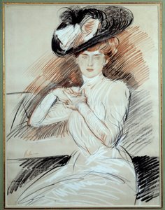 Madame Helleu. Dessin de Paul Helleu (1859-1927), 20e siècle. Bayonne, Musée Bonnat - Paul Cesar Helleu