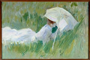 Portrait de Madame Helleu, épouse du peintre, dans l