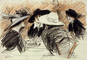 Vos chapeaux : Dames au Ritz, New York - Paul Cesar Helleu