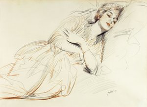 Femme Allongée - Paul Cesar Helleu