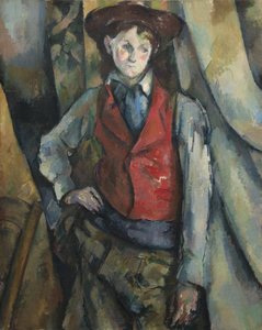 Garçon en gilet rouge - Paul Cézanne