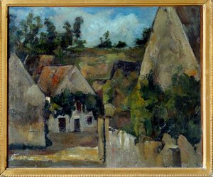 Carrefour de la rue Rémy à Auvers-sur-Oise - Paul Cézanne