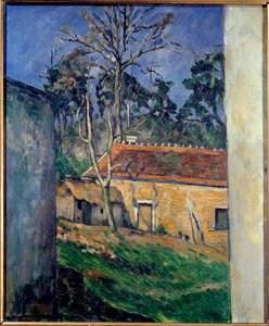 Cour de ferme à Auvers Peinture de Paul Cézanne 1879
