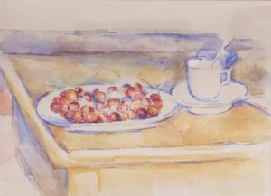 Tasse et plat de cerises, c.1890 - Paul Cézanne