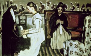 Fille au piano (Ouverture de Tannhäuser) - Paul Cézanne
