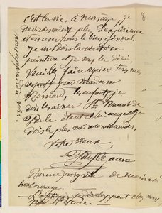 Lettre manuscrite - Paul Cézanne