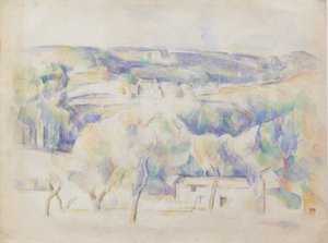 Maison et bosquet, vers 1890 - Paul Cézanne