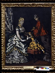 Intérieur avec deux femmes et un enfant - Paul Cézanne