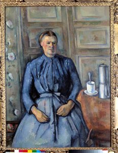 La femme à la cafetière. Peinture par Paul Cézanne (1839-1906) 1890. Paris, musée d