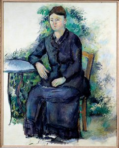 Portrait de Madame Cézanne dans un jardin - Paul Cézanne
