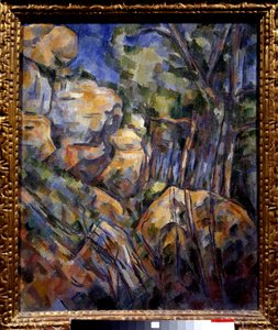 Roche près des grottes au-dessus du château noir - Paul Cézanne