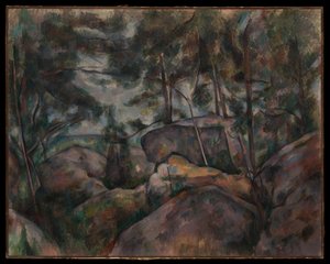 Rochers à Fontainebleau - Paul Cézanne