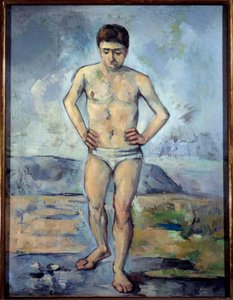 Le Baigneur. Peinture de Paul Cézanne (1839-1906) 1885 - Paul Cézanne