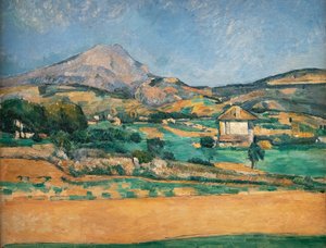 La Plaine par Montagne Sainte-Victoire. Vue de Valcros - Paul Cézanne