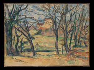 Arbres et maisons près du Jas de Bouffan - Paul Cézanne