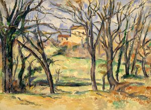 Arbres et maisons près du Jas de Bouffan - Paul Cézanne