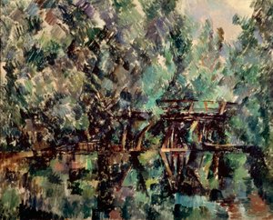 Un pont sur un étang, vers 1898 - Paul Cézanne