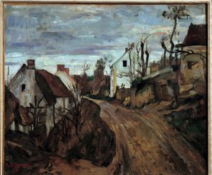 Un chemin de village à Auvers-sur-Oise - Paul Cézanne