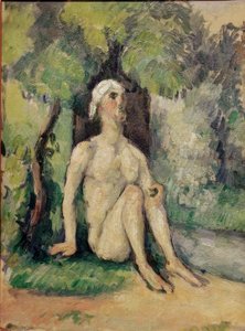 Baigneur assis au bord de l