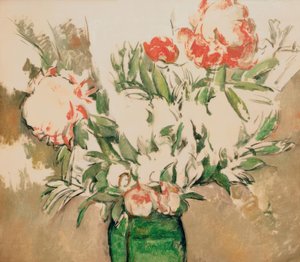 Bouquet de pivoines dans un pot vert - Paul Cézanne