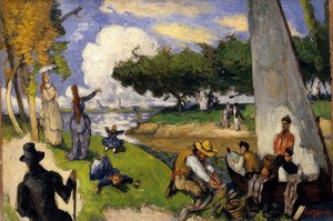 Les pêcheurs (Scène fantastique) - Paul Cézanne