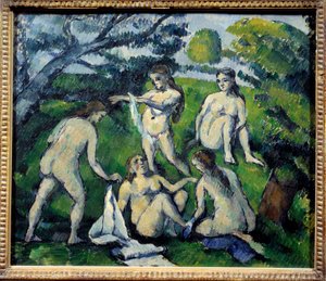 Cinq baigneuses - Paul Cézanne