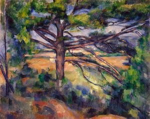 Grand pin et terres rouges - Paul Cézanne